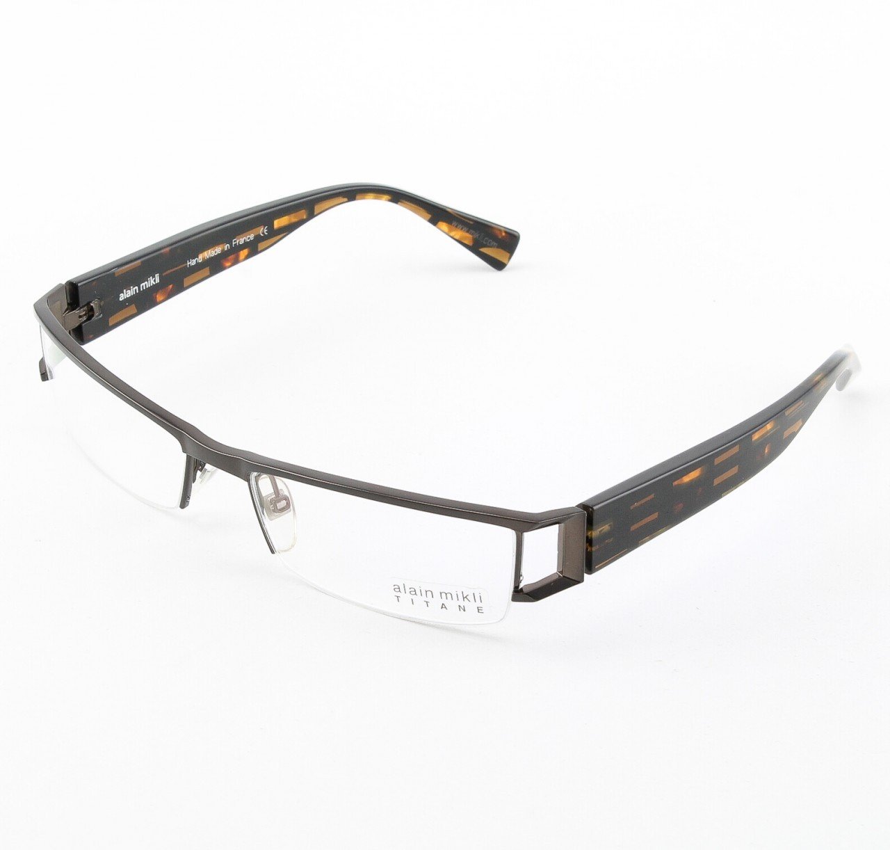 Alain Mikli Eyeglasses AL0867 Col. 86 Geometric Black and Tortoise