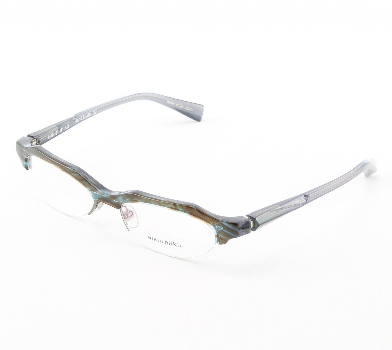 Alain Mikli Eyeglasses AL0928 Col. 2 Muted Blue and Brown