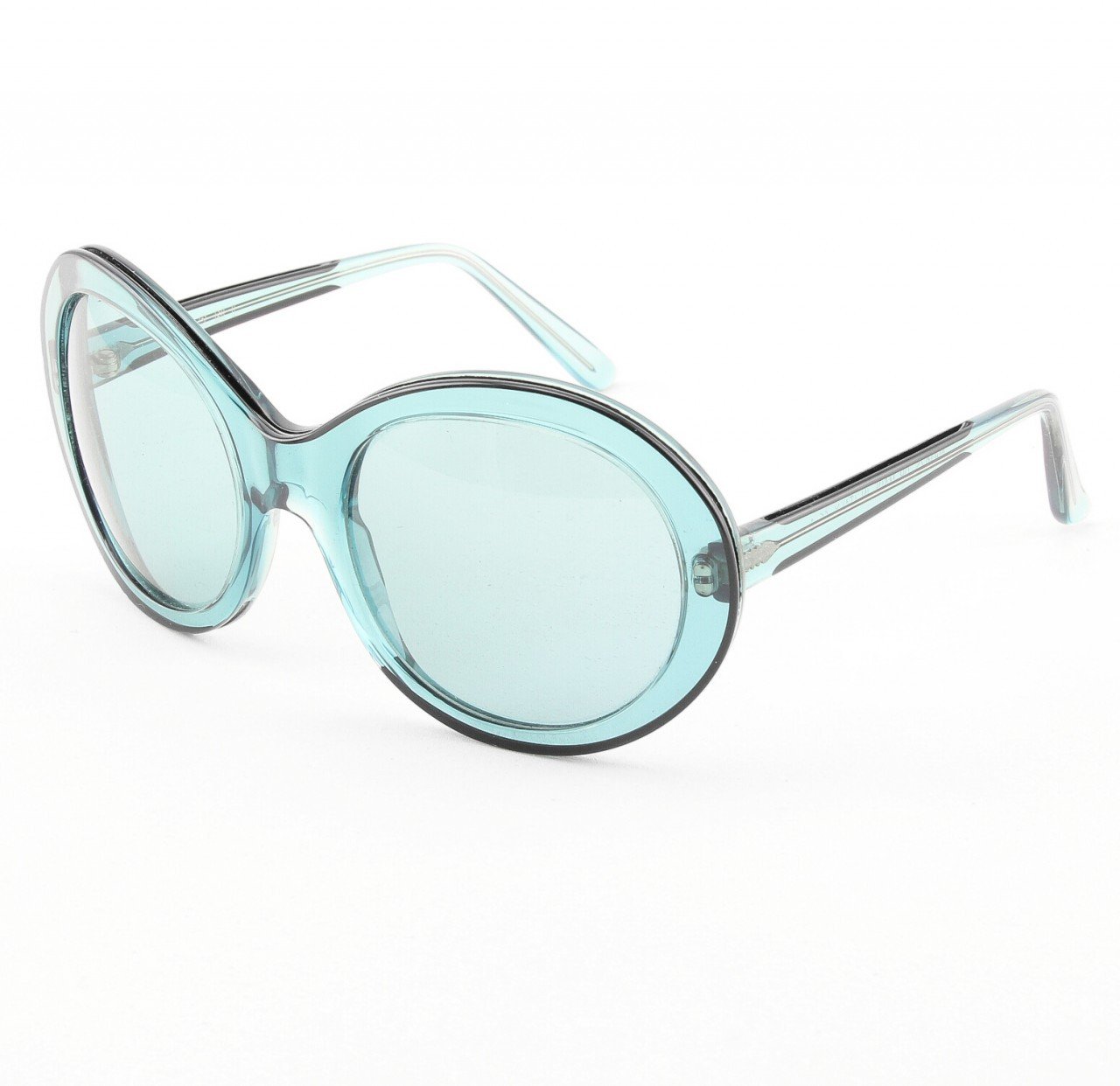 Marni MA162S Sunglasses Col. 09 Oversized Translucent Blue Frame with Blue Gradient Lenses
