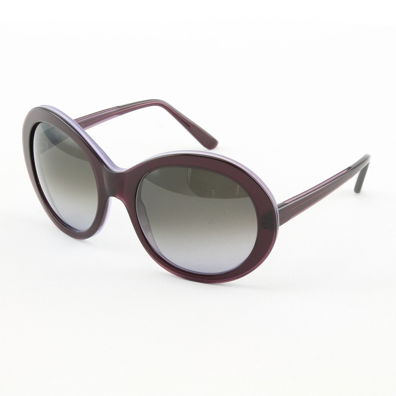 Marni MA162S Sunglasses Col. 12 Oversized Deep Violet Frame with Gray Gradient Lenses