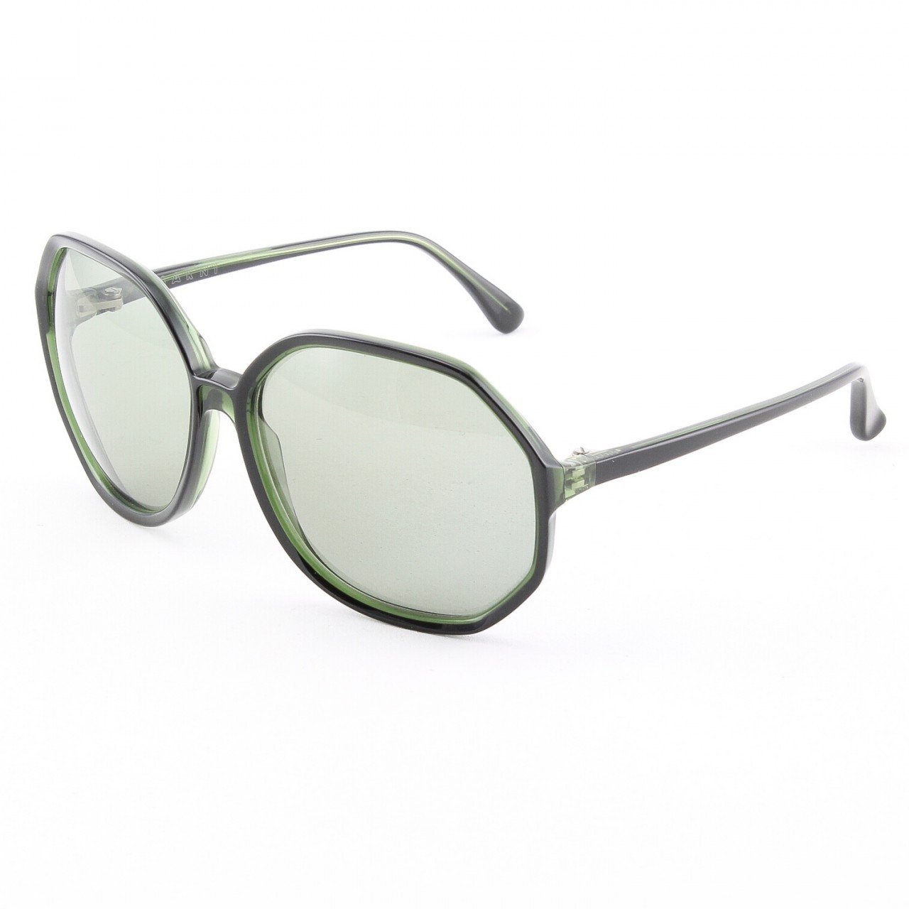 Marni MA181S Sunglasses Col. 01 Dark Green w/ Light Green Accents with Gray Gradient Lenses