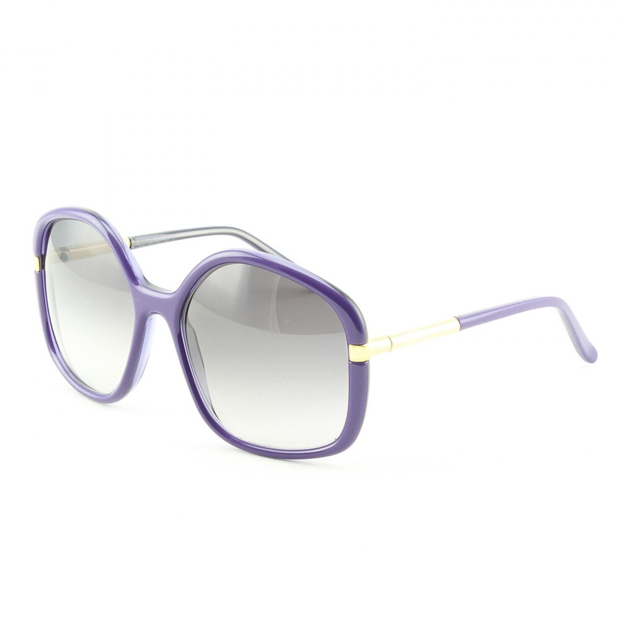 Marni MA211 Sunglasses Col. 04 Purple Frame Gold Trim with Gray Gradient Lenses