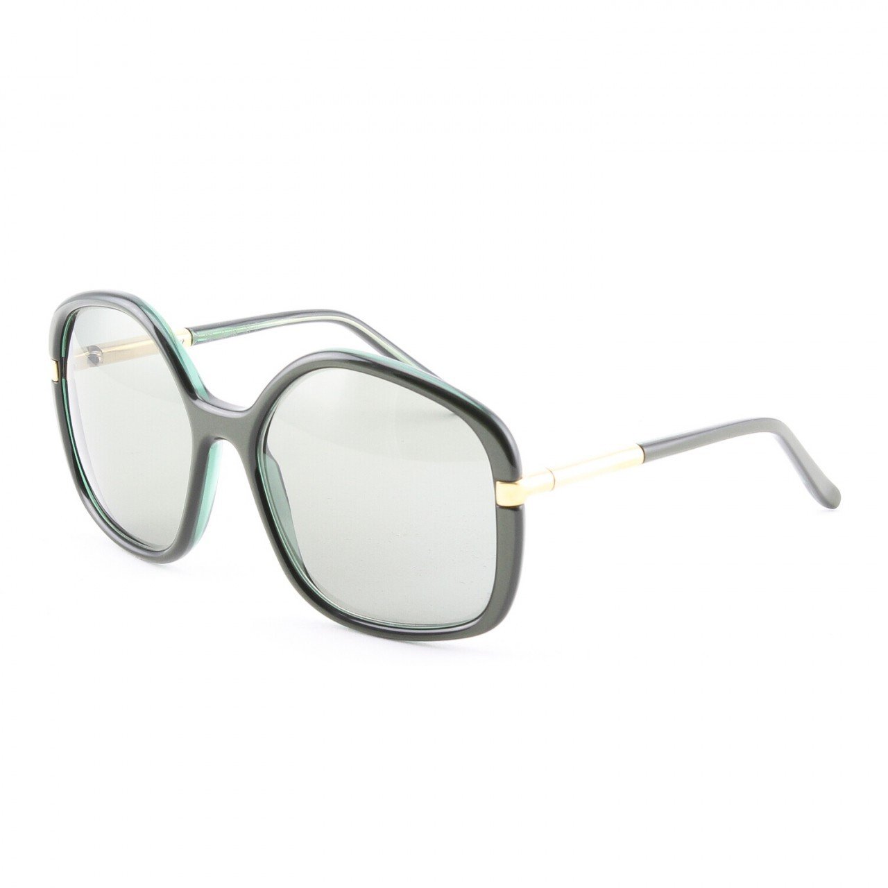 Marni MA211Sunglasses Col. 03 Dark Green Gold Accent with Green Gradient Lenses