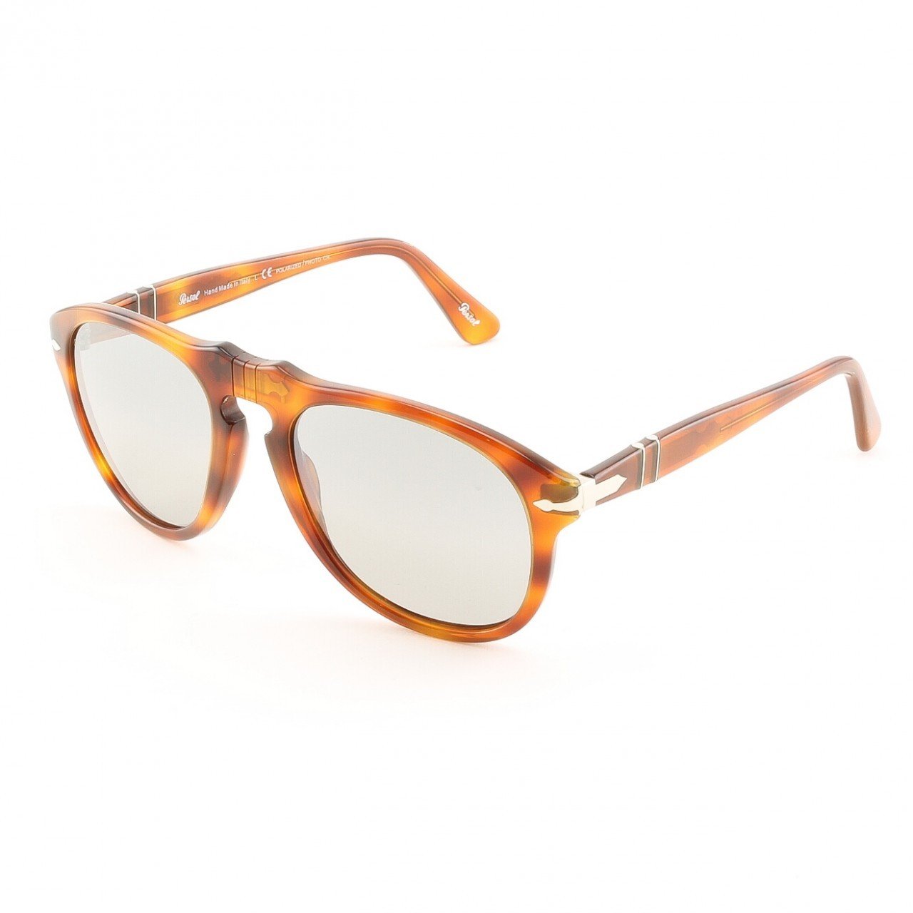 Persol PO0649 96/82 54mm Light Havana Sunglasses with Grey Photochromic Polarized Lenses