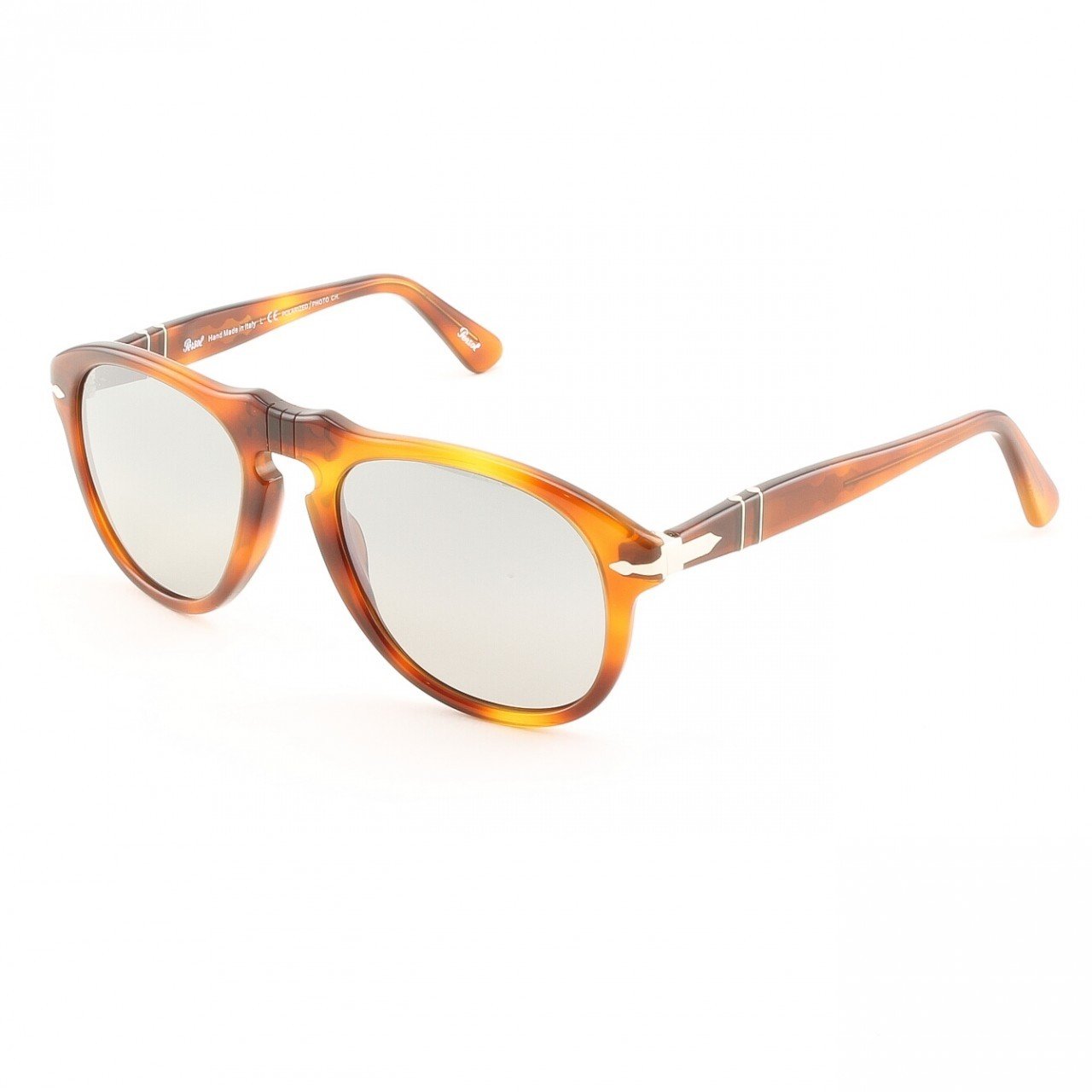 Persol PO0649 96/82 52mm Light Havana Sunglasses with Grey Photochromic Polarized Lenses