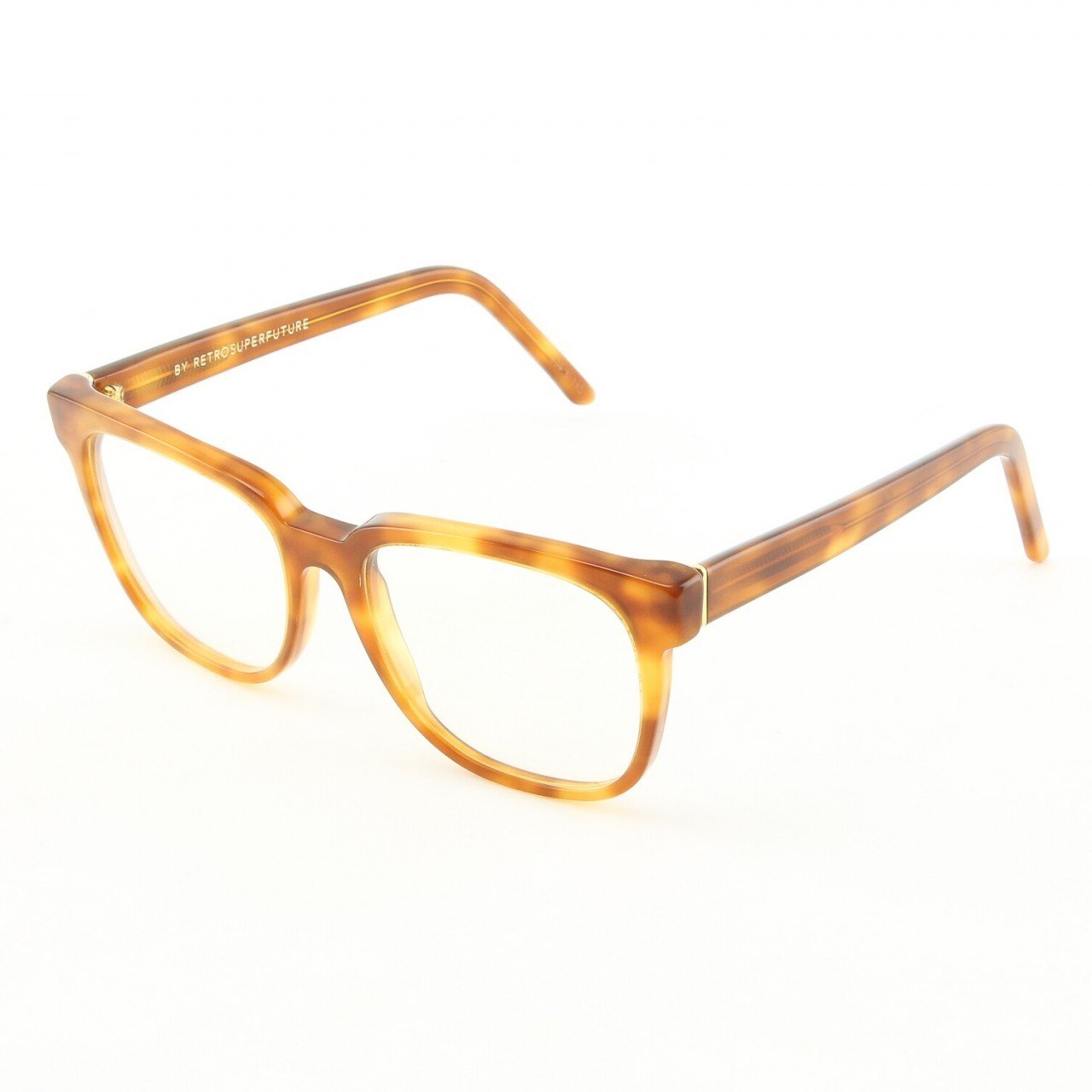 Super People 626 Eyeglasses Light Havana with Clear Zeiss Lenses by RETROSUPERFUTURE