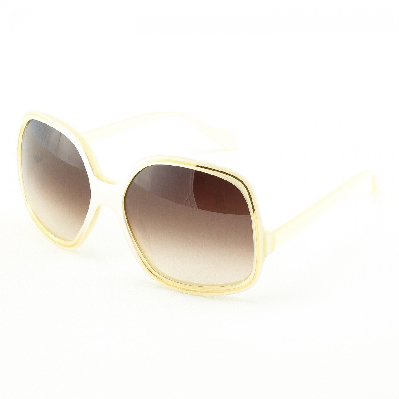 Oliver Peoples Talya Sunglasses Col. IS Ivory Gold with Brown Gradient Lenses