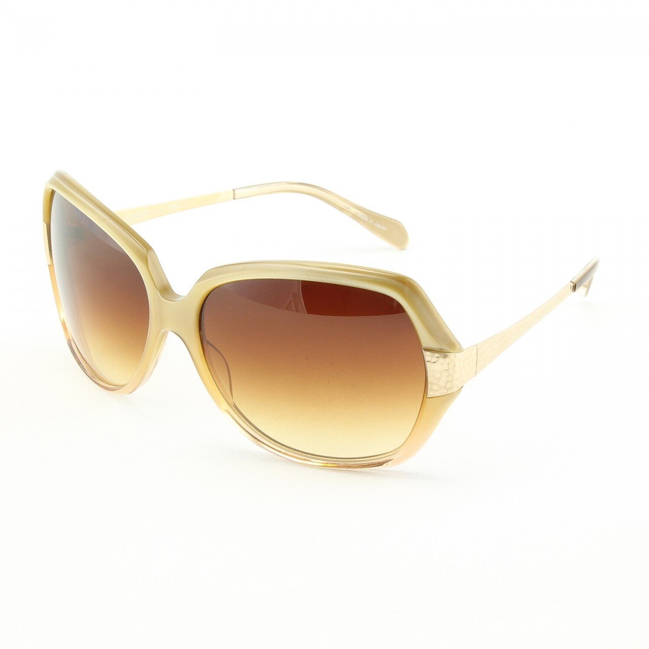 Oliver Peoples Guiselle Sunglasses Col. TZGR Topaz with Brown Gradient Lenses