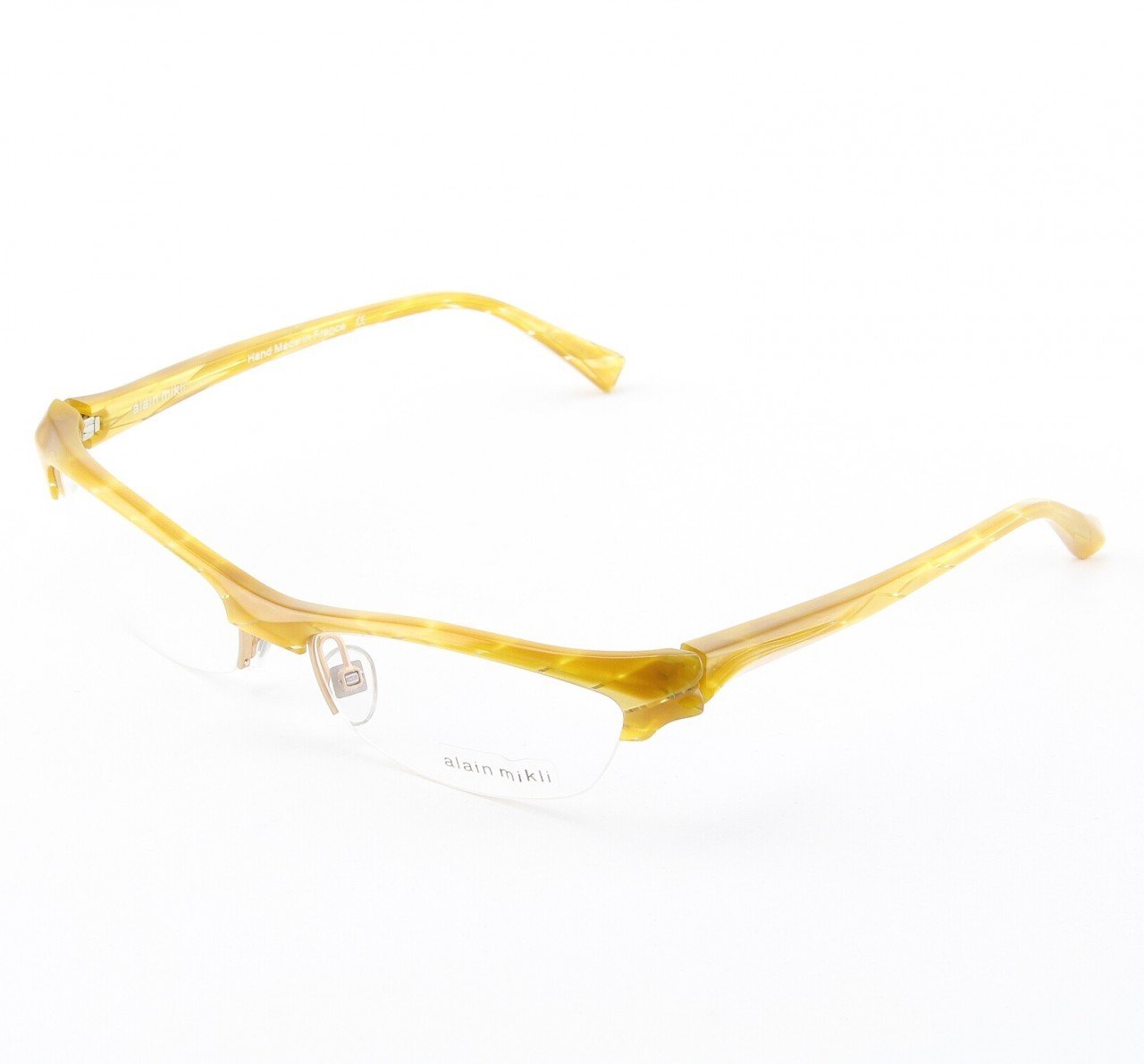 Alain Mikli Eyeglasses AL0820 Col. 6 Yellow Gold Diamond