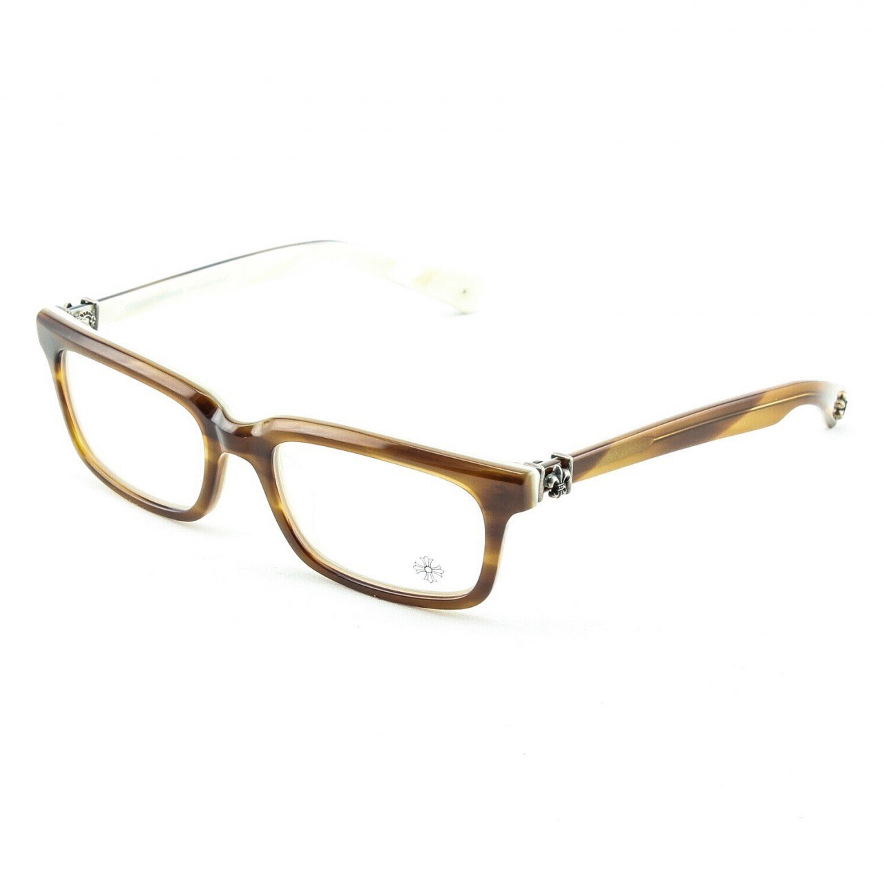 Chrome Hearts Pontifass Eyeglasses Demi Tortoise Bone
