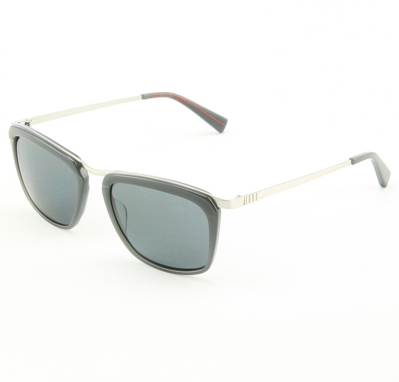 Mosley Tribes 2032S Woodward Sunglasses Col. 509581 Chrome Grey with Grey Polarized Lenses