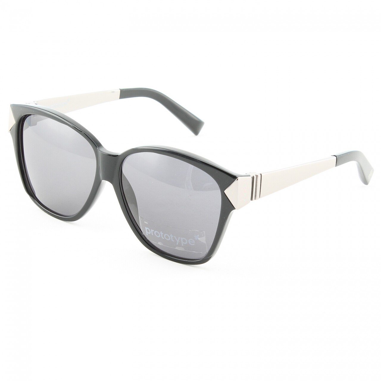 Prototype by Yohji Yamamoto 018 Claw Sunglasses Col. 01 Black Silver with Grey Lenses