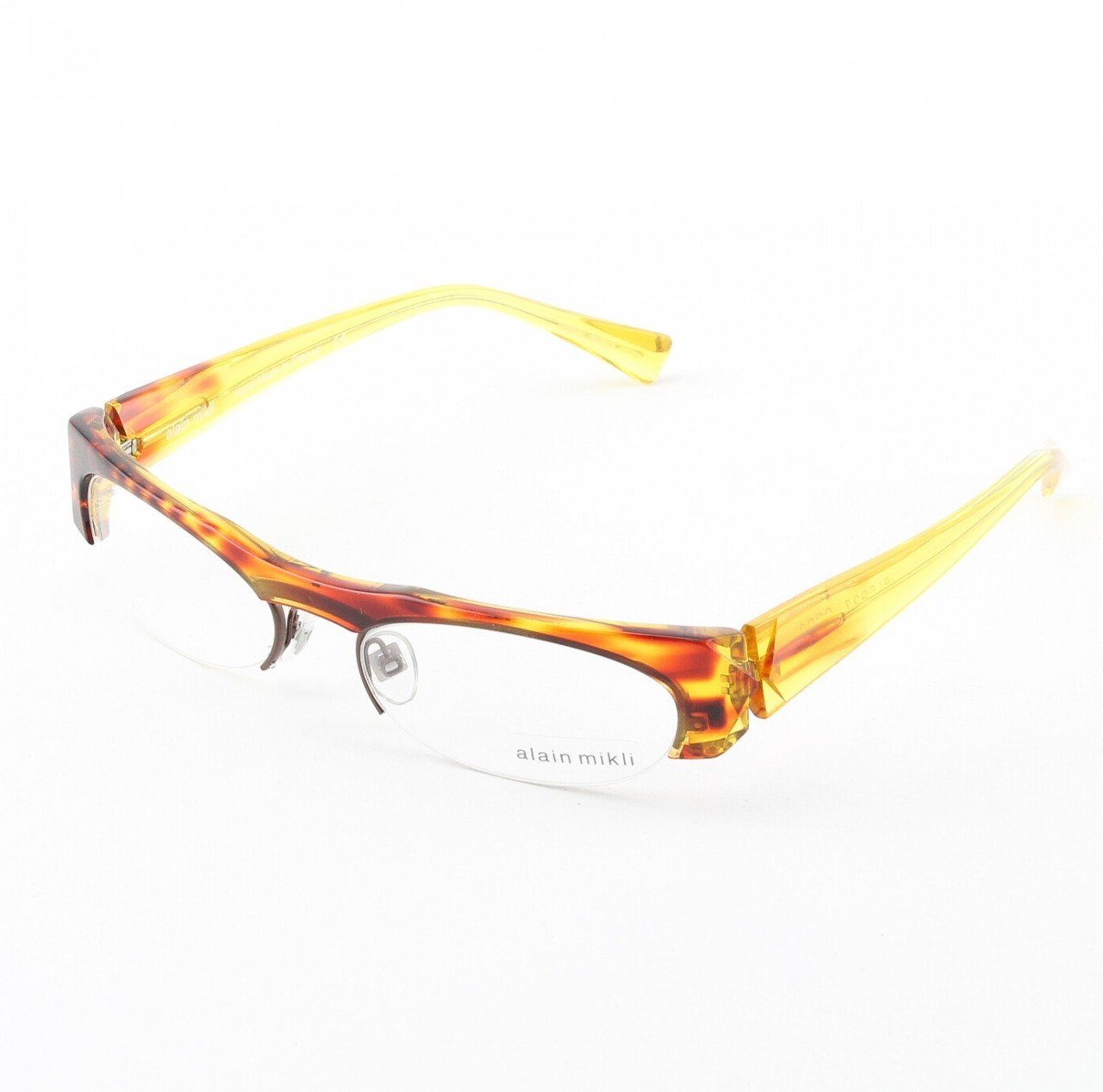 Alain Mikli Eyeglasses AL0927 Col. 3 Copper Red with Clear Yellow Temples