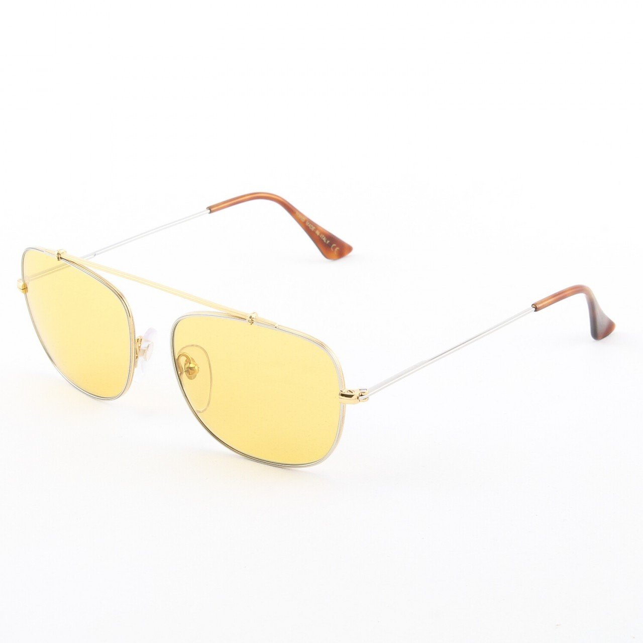 Super Primo 718/1M Sunglasses Gold Chrome with Yellow Zeiss Lenses by RETROSUPERFUTURE