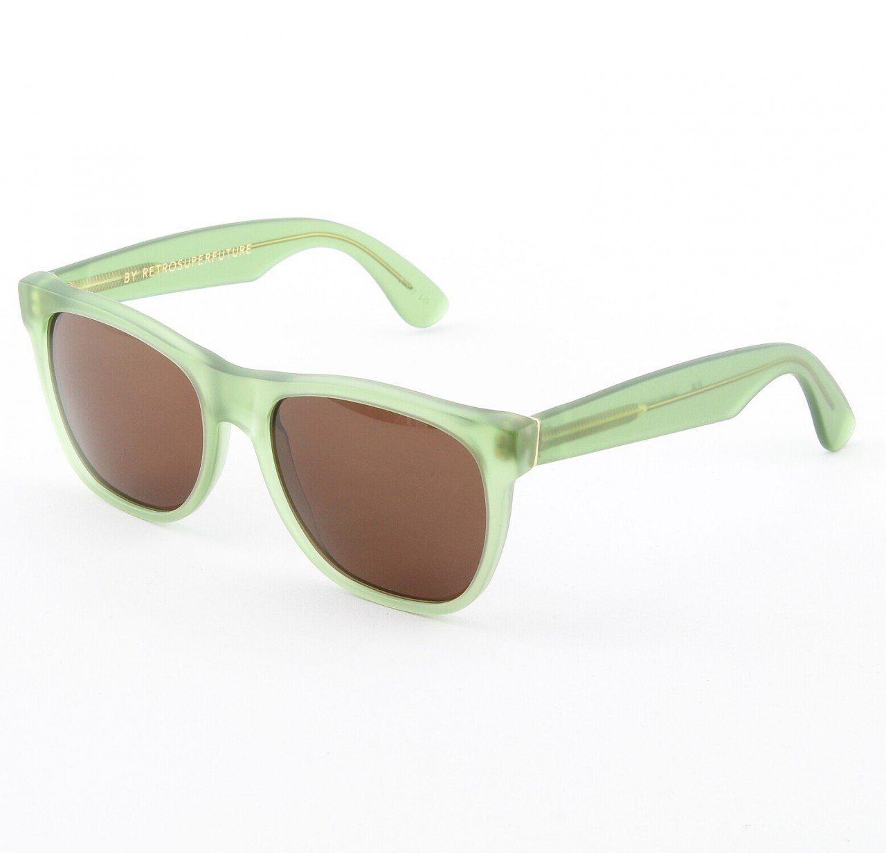 Super Classic 497/3T Sunglasses Green with Brown Zeiss Lenses by RETROSUPERFUTURE
