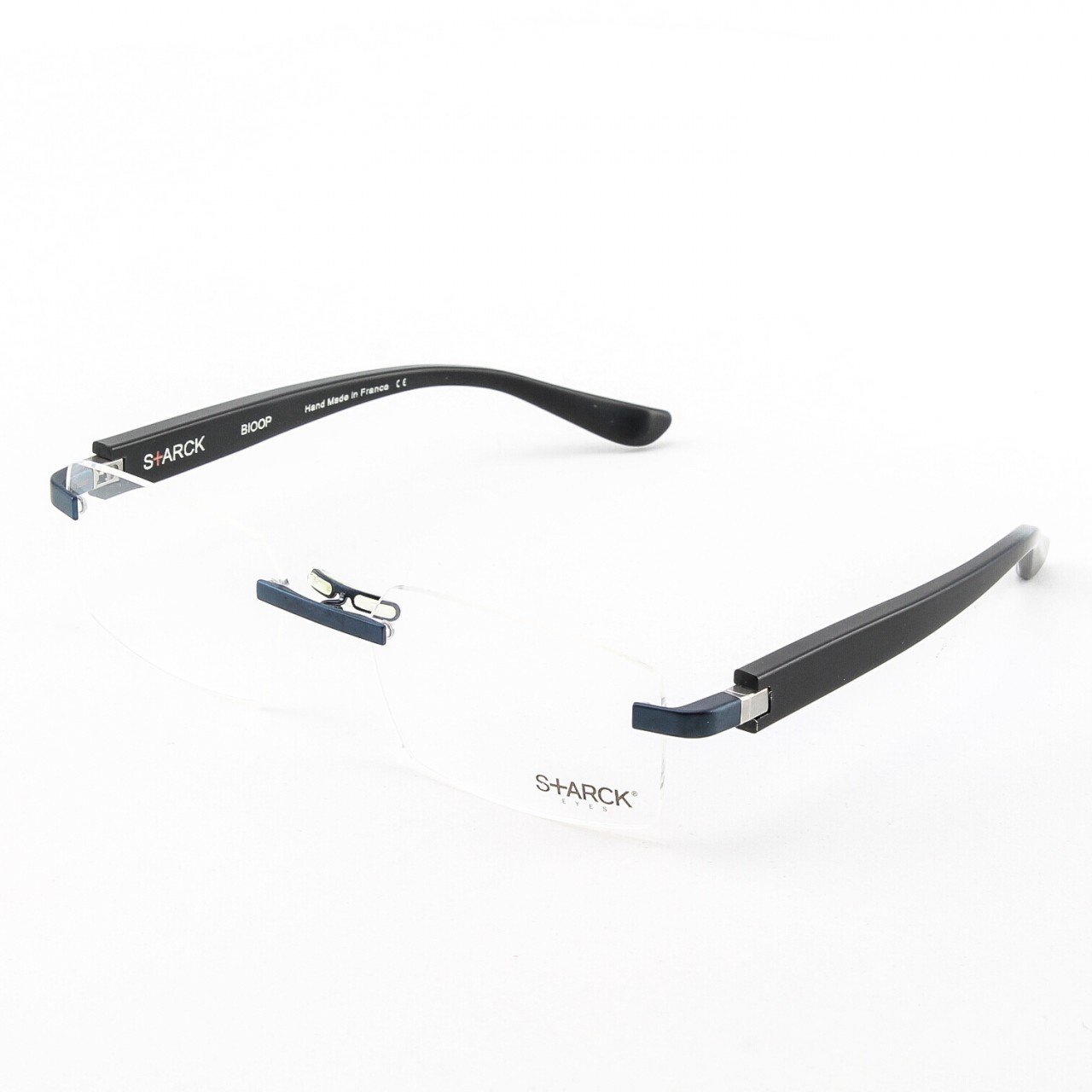 Starck Eyeglasses PL1021 Col. 0008 Black with Clear Lenses