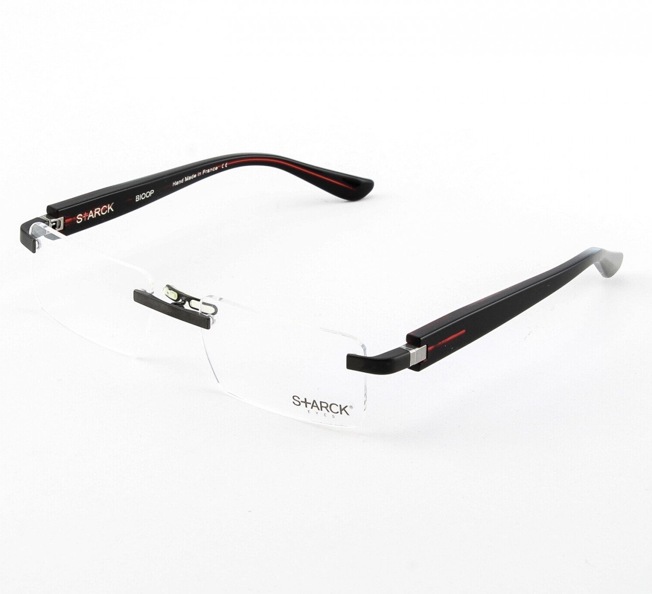 Starck Eyeglasses PL1020 Col. 0006 Burgundy with Clear Lenses