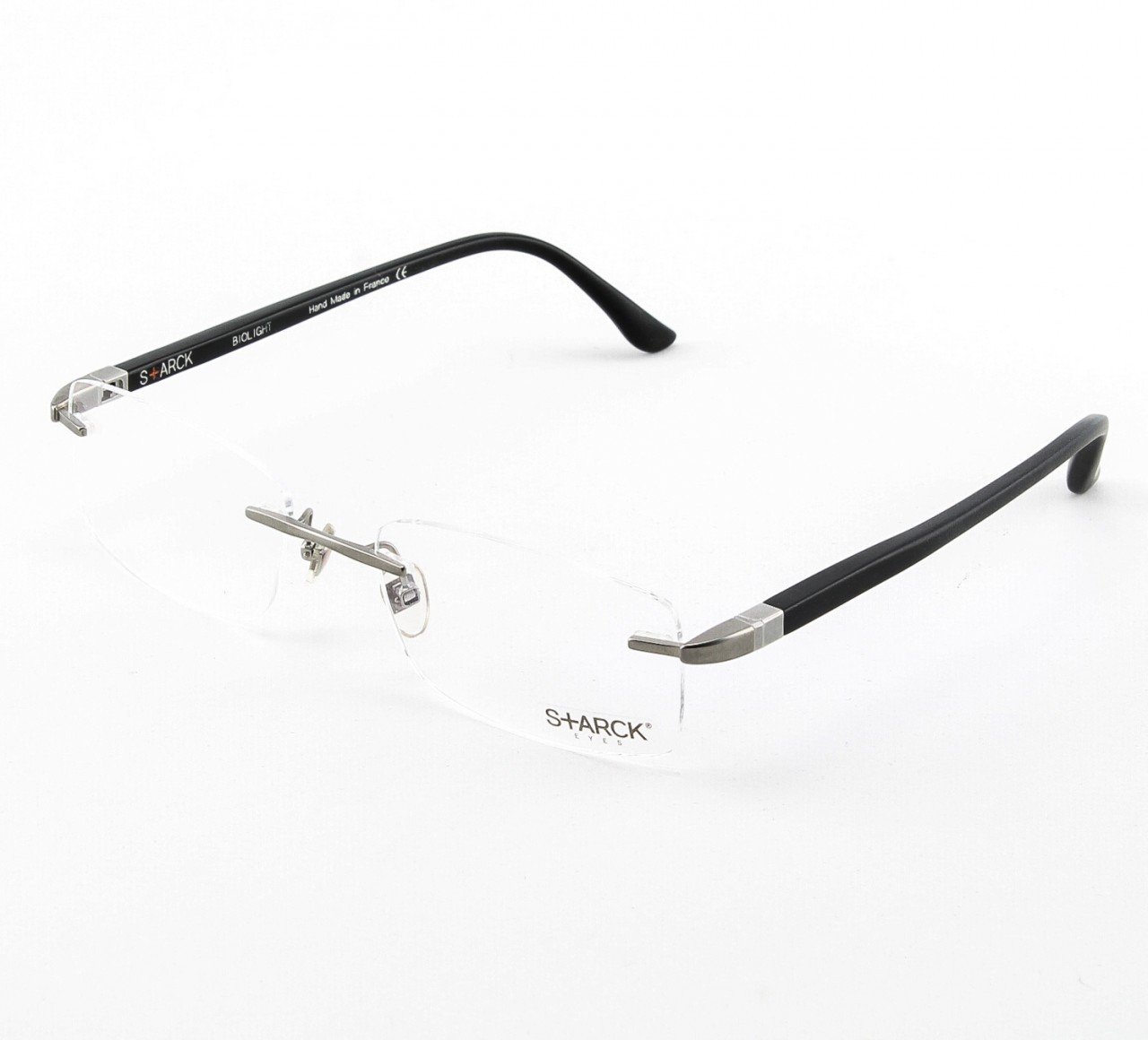 Starck Eyeglasses PL0906 Col. 04 Black with Clear Lenses