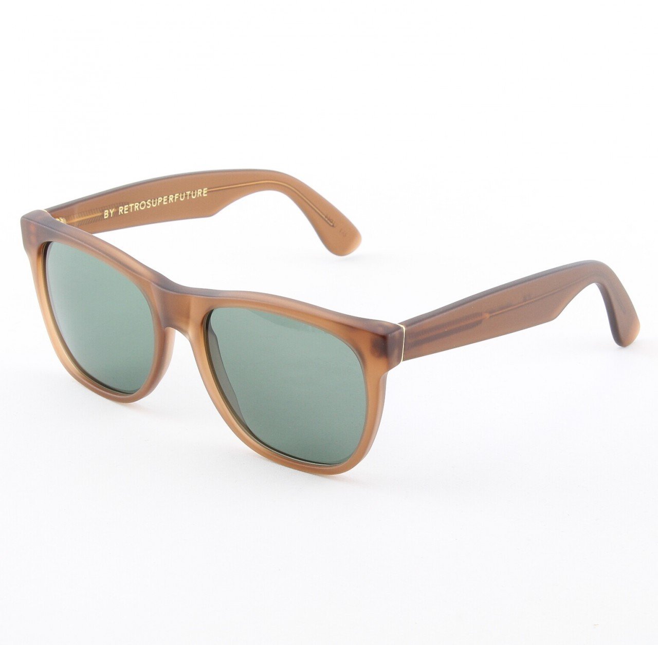 Super Classic 496/2T Sunglasses Brown with Green Zeiss Lenses by RETROSUPERFUTURE