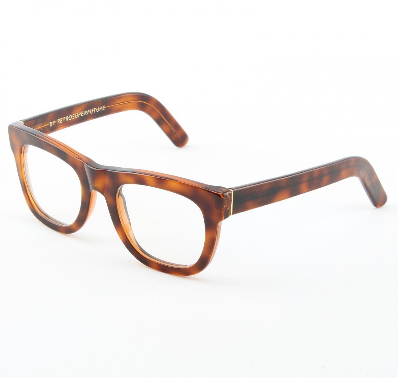 Super Ciccio 105/0A Eyeglasses Classic Havana with Clear Zeiss Lenses by RETROSUPERFUTURE
