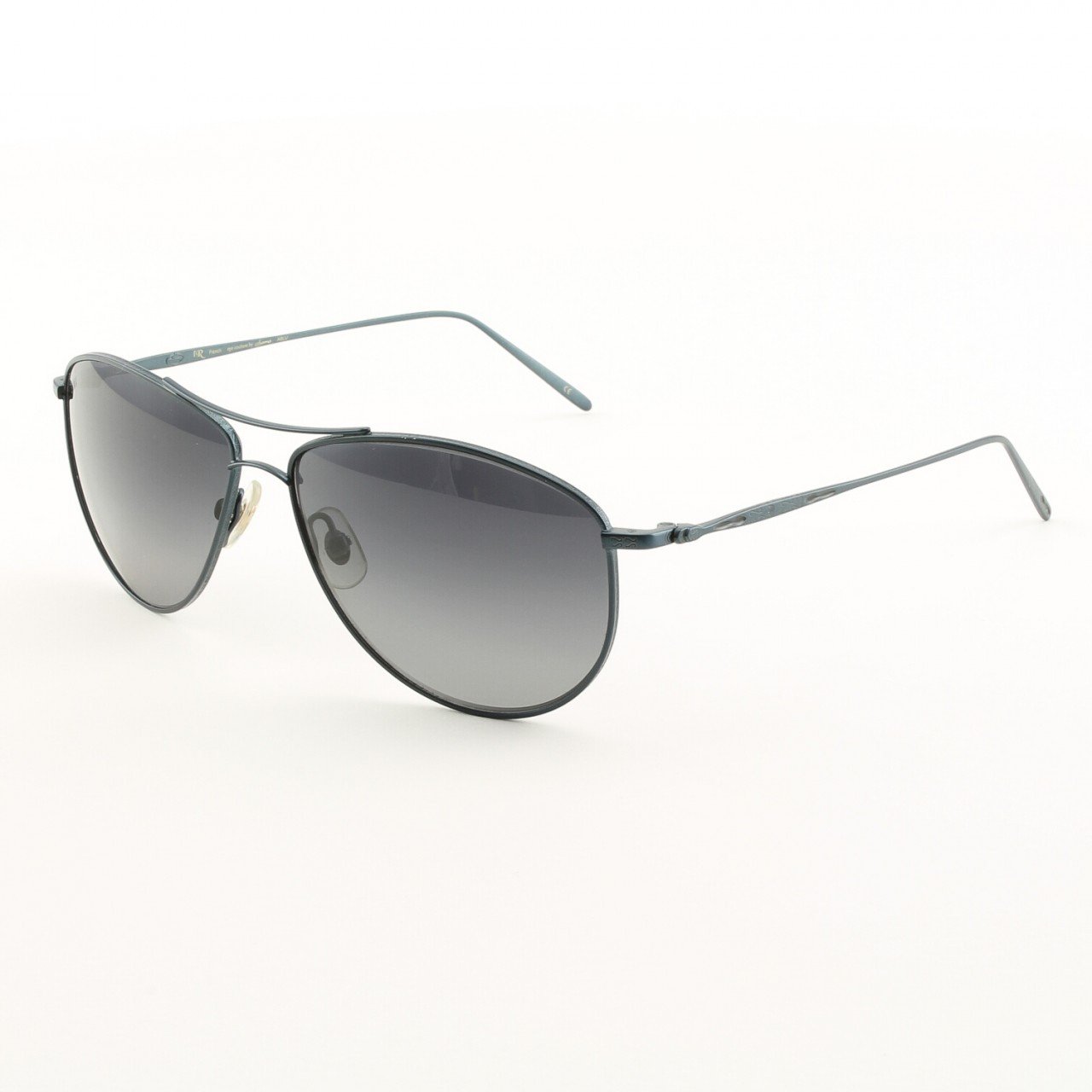 Loree Rodkin Francis Sunglasses by Sama Col. Black with Dark Gray Polarized Lenses