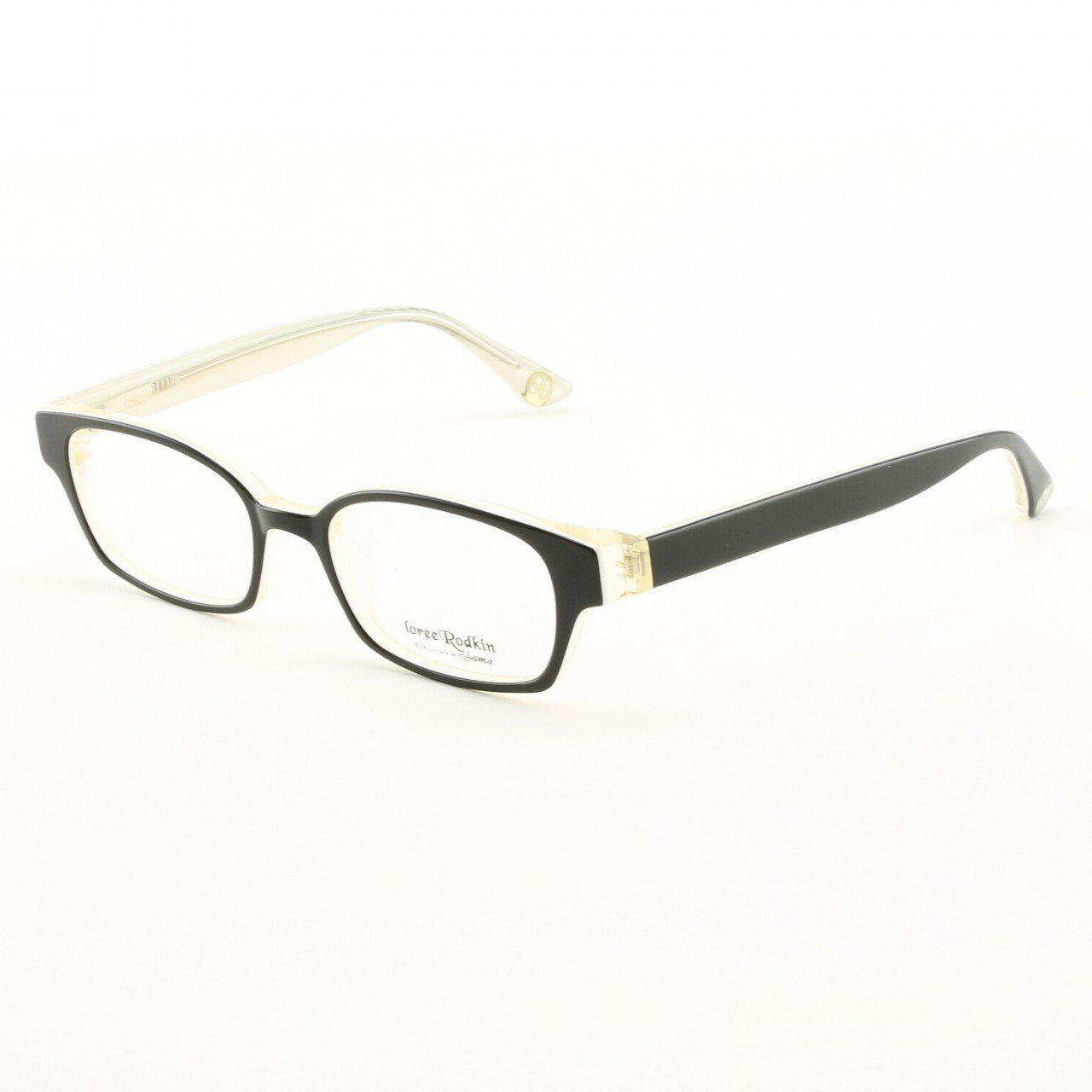 Loree Rodkin Evan Eyeglasses by Sama Col. Black with Clear Lenses