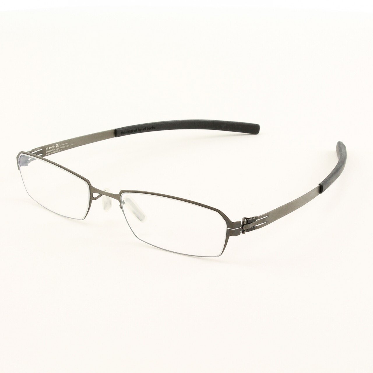 ic! Berlin Solal Eyeglasses Col. Graphite with Clear Lenses