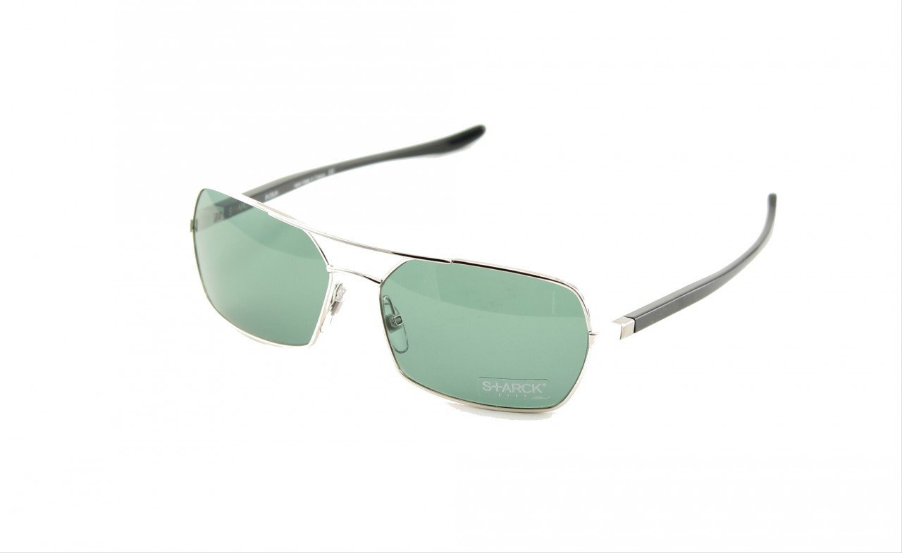 Starck Sunglasses PL0756 Col. 0003 Black Titanium with Black Lenses