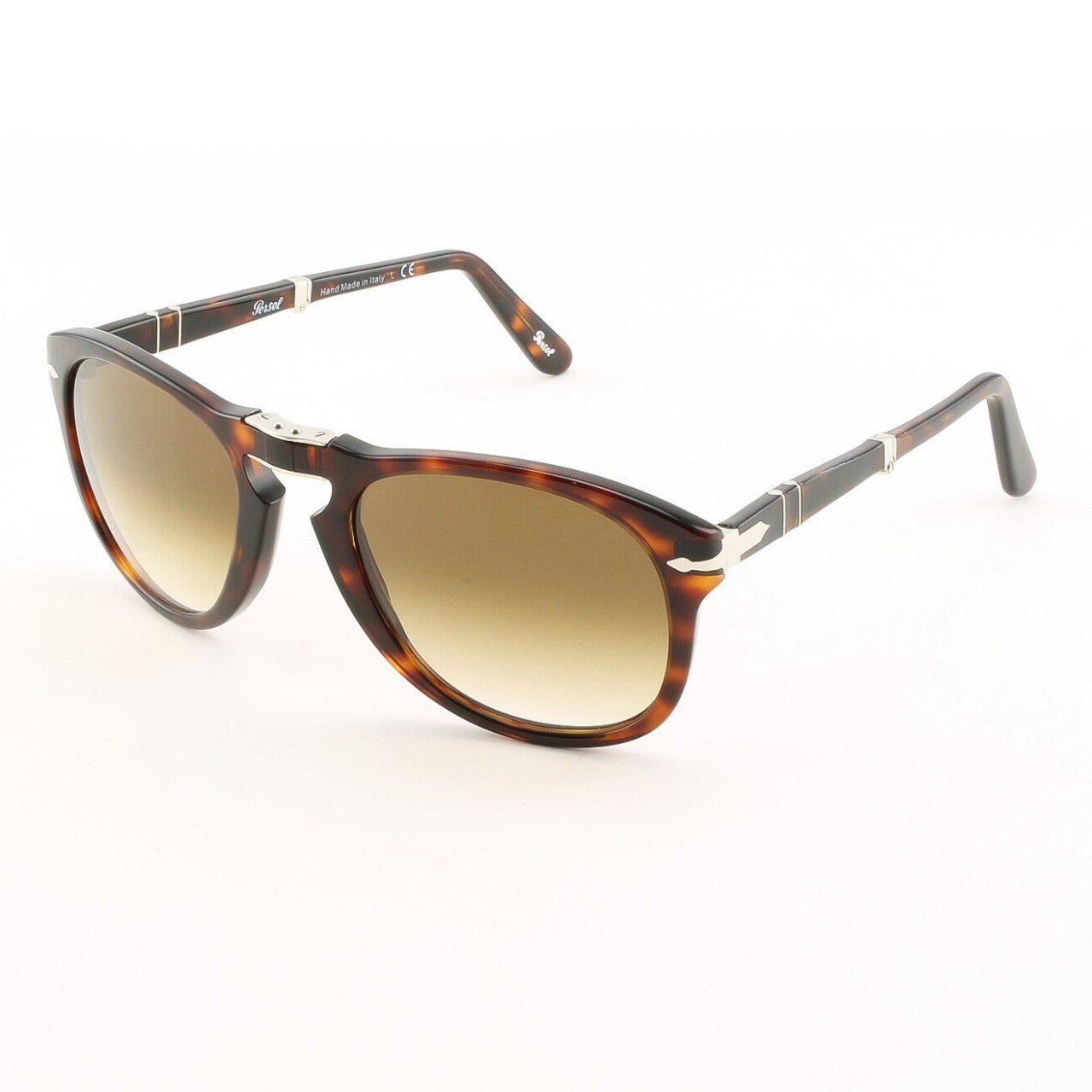 Persol PO0714 24/51 54mm Havana Sunglasses with Brown Faded Lenses