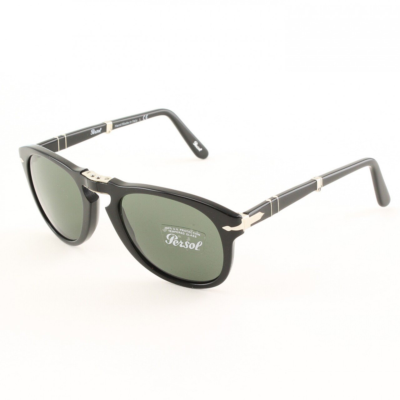 Persol PO0714 95/31 52mm Black Sunglasses with Grey Lenses