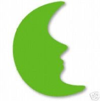 Crescent Moon die cuts Small Green Sizzix #38-0275