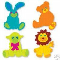 Stuffed Animals, teddy bear, lion, sheep, bunny Sizzix Thin Cuts Ellision