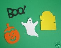 Halloween Set , ghost, boo, tombstone, jack-o-lantern, Sizzix Sizzlit