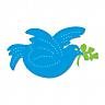 Dove w/ twig in mouth, Ellision Sizzix Thin Cuts