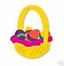 Easter Basket w/ eggs die cuts Ellision Sizzix Thin Cuts #22252