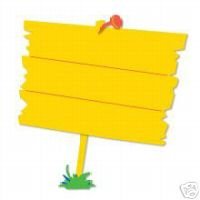 Wood Sign & Grass die cuts Ellison Sizzix Thick Cuts