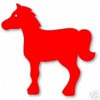 Horse, Large Red Sizzix
