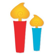 Candles, Medium Yellow Sizzix