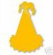 Party Hat, birthday, celebrations, Medium Yellow Sizzix