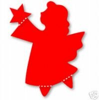 Angel, Religion, God, Christmas, Large Red Sizzix