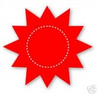 Blazing Sun, Weather, Large Red Sizzix