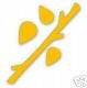 Branch & Leaves, Fall, Medium Yellow Sizzix