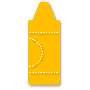 Crayon Coloring Book School Medium Yellow Sizzix