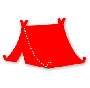 Sizzix Tents, camping, Large Red Sizzix