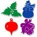 Holiday Set, snowman, jingle bells, holly, ornament, Sizzix Sizzlits
