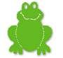 Frog toad die cuts Small Green Sizzix #38-0270