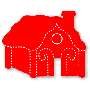 Gingerbread houses, Large Red Sizzix