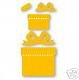 Gifts birthday party celebration Medium Yellow Sizzix