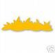 Grass die cuts lawn easter Medium Yellow Sizzix #38-0182