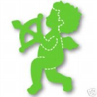 Cupid love Valentine Small Green Sizzix